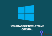 Windows 10 Etkinleştirme