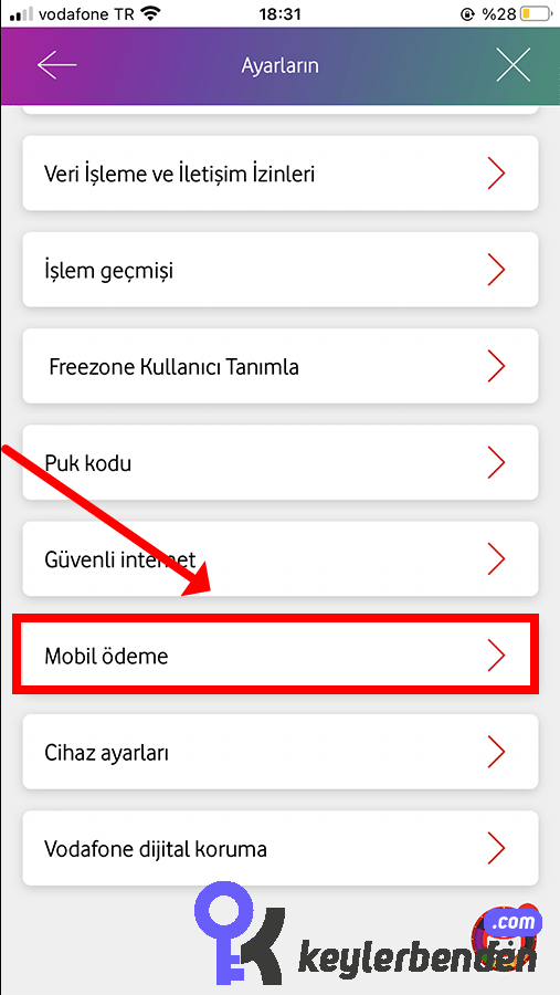 Vodafone Yanımda Mobil Ödeme