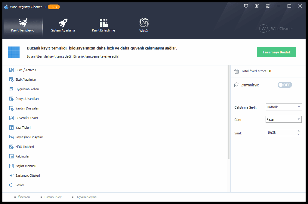 Wise Registry Cleaner Pro Full İndir