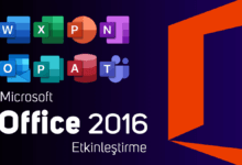 Office 2016 Etkinleştirme