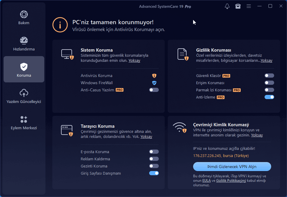 Advanced SystemCare 19 Pro Lisans Key